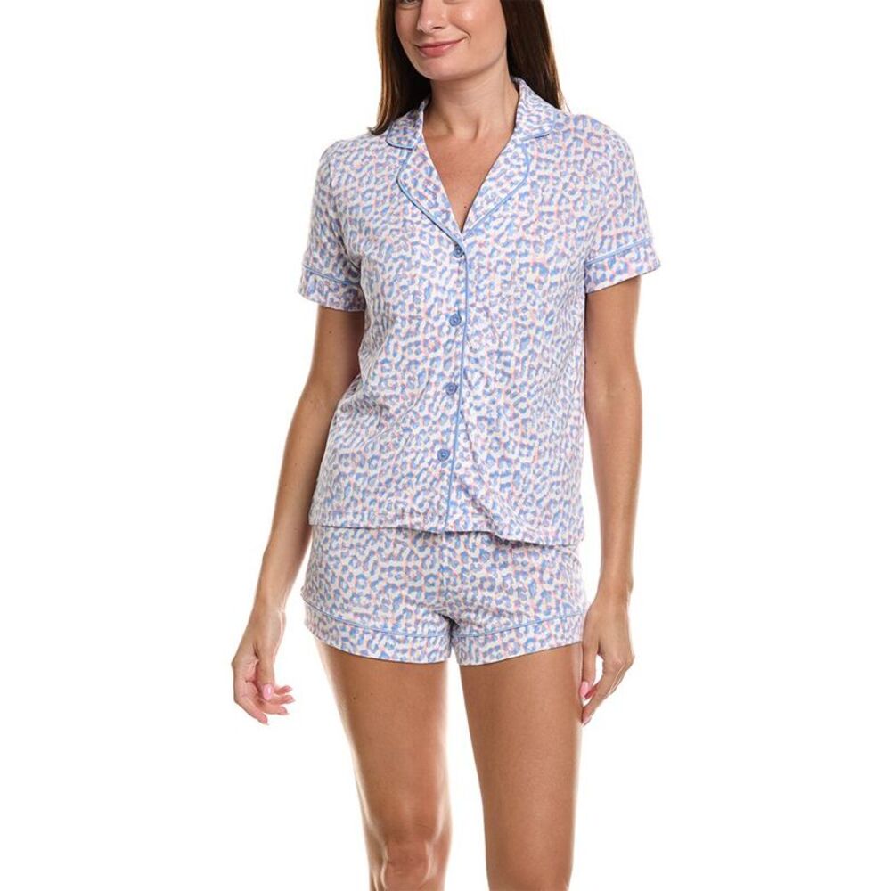Pj Salvage Womens 2Pc Animal Lover Pajama Set, Blue